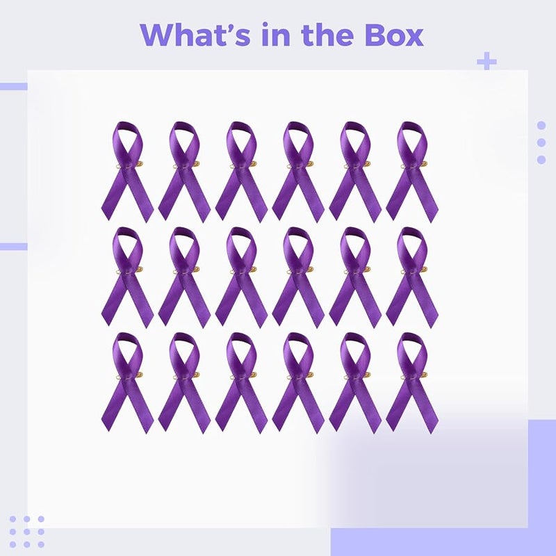 دبابيس شريط التوعية الذهبية بتشطيب ساتيني 200 قطعة مثالية لفعاليات الأعمال الخيرية - Image 3